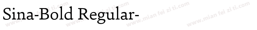 Sina-Bold Regular字体转换